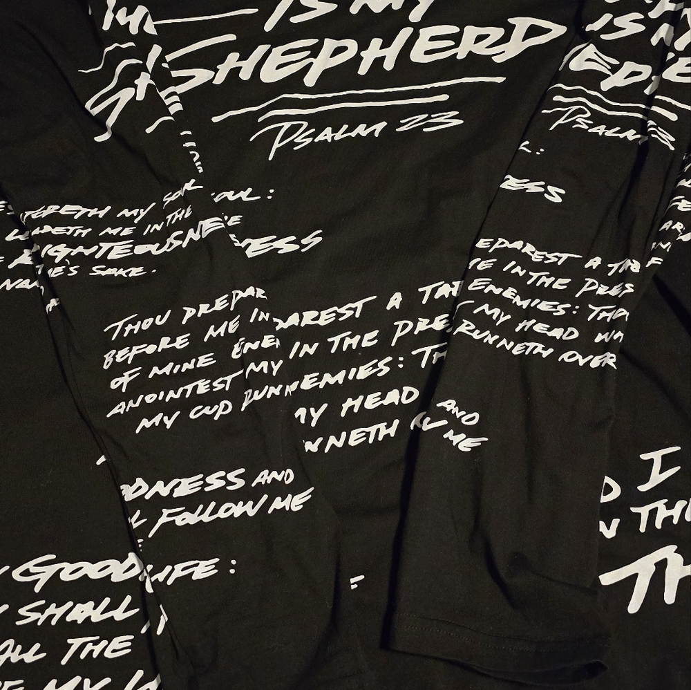 Lord is my shepherd black shirt!!!
